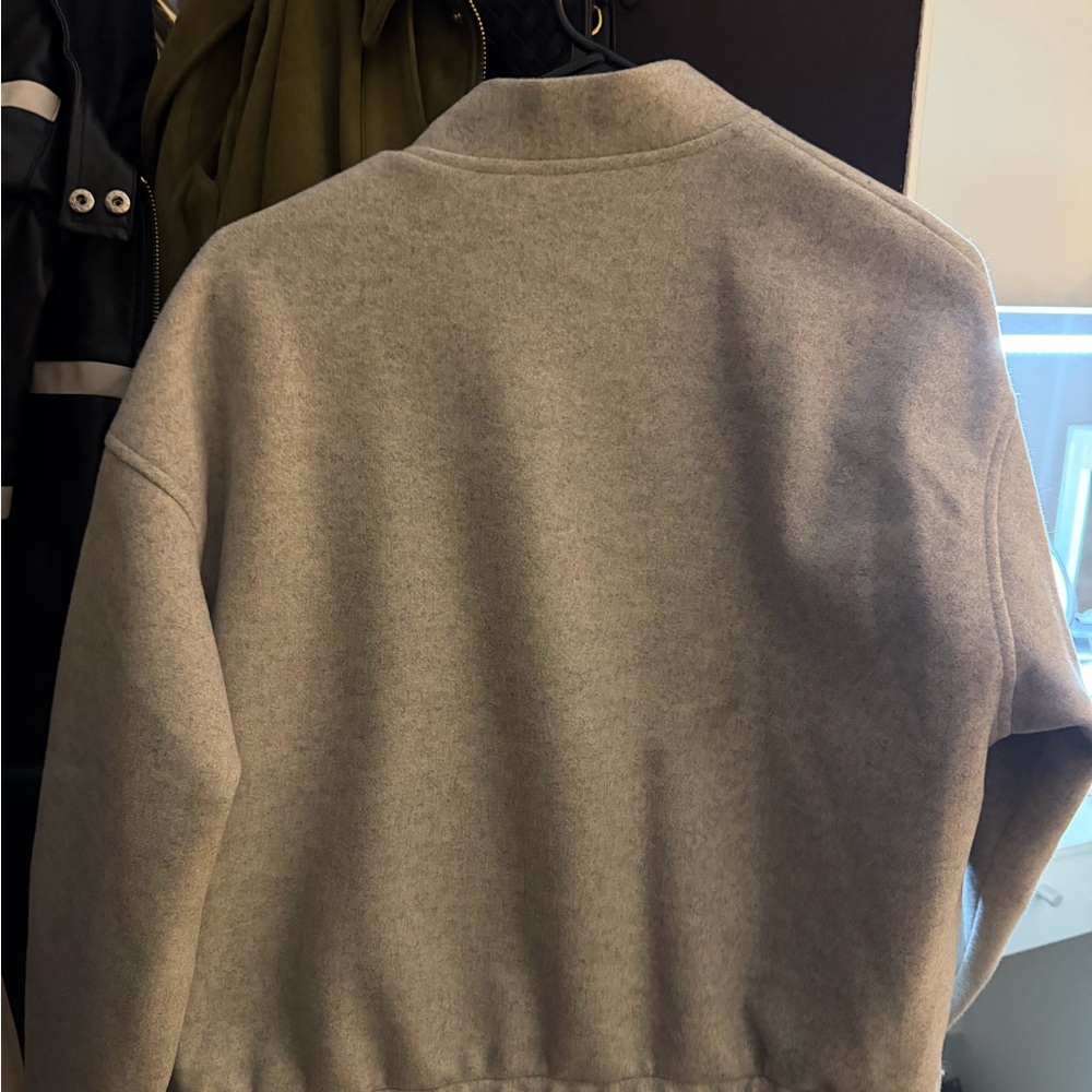 Gray Bomber Jacket